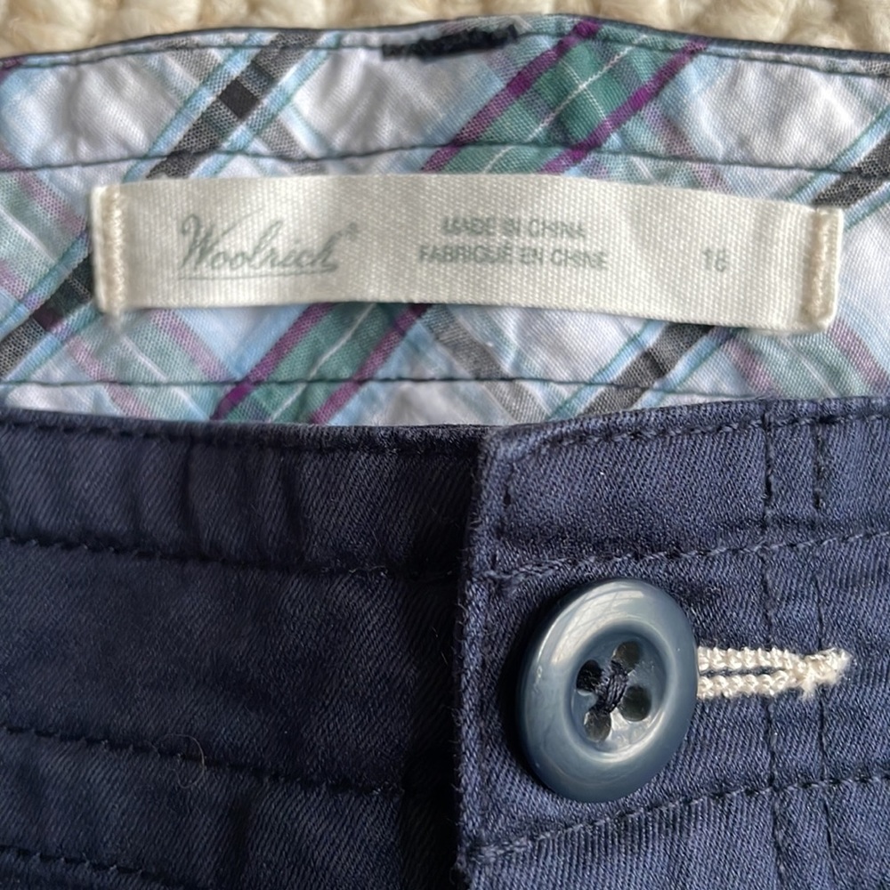 Woolrich Women’s Bermuda Shorts - Size 18 - Navy Blue - Picture 2 of 6